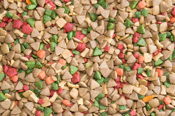 Close up Dog Food for abstract background