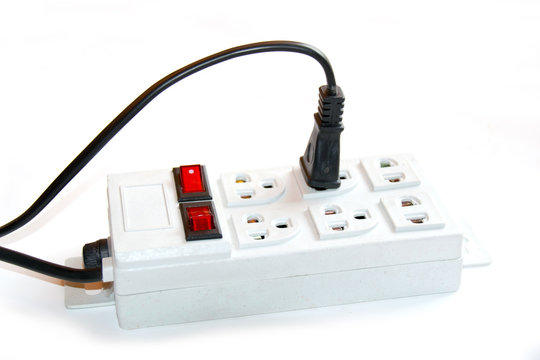 Electrical Plug / Outlet isolate on white background