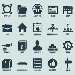 Set of marketing internet and service icons - part 2