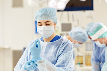 surgeon in operating room at hospital
