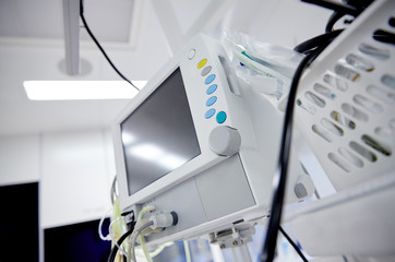 life support machine at hospital operating room