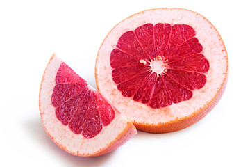 sliced grapefruit