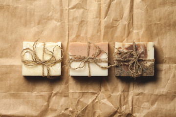Organic handmade soap. 