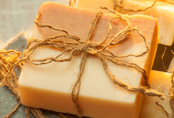 Organic handmade soap. 