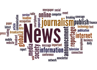 News, word cloud concept 8