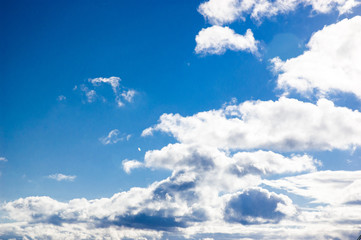 Fototapeta premium Blue sky and white clouds.