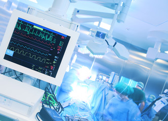 Monitoring heart rate during surgery