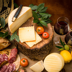 Composition of mixed Italian Food