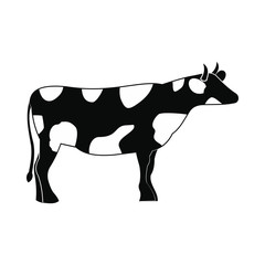 Spotted cow icon, simple style