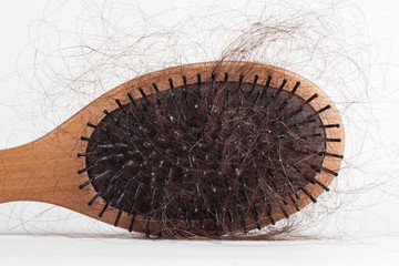 Comb with hair fell out 