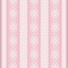 Decorative light pink seamless border.