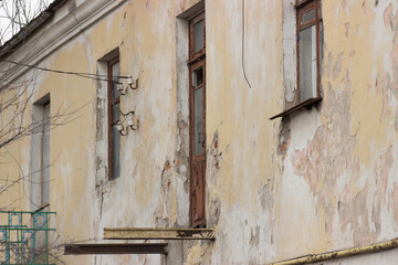 old brick building with windows