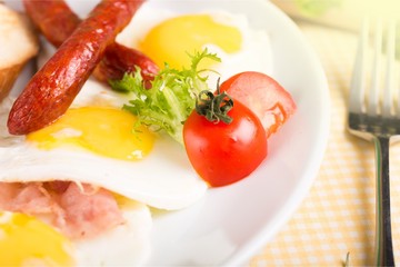 Breakfast.
