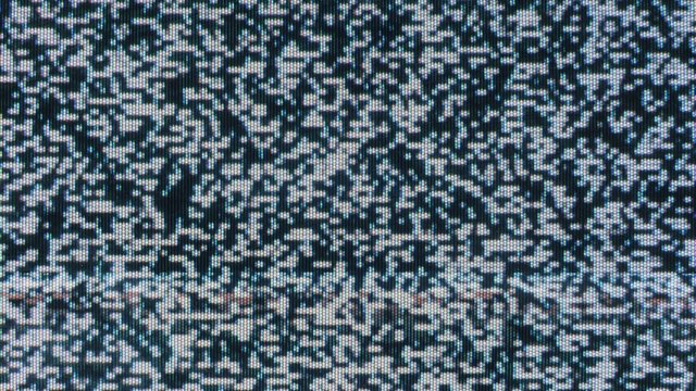 Ancient TV device analog white noise close-up 4K 2160p 30fps UltraHD video - Old television no signal noise white and black dots interference 4K 3840X2160 UHD footage 