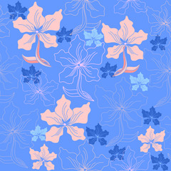 Obraz premium Floral seamless pattern