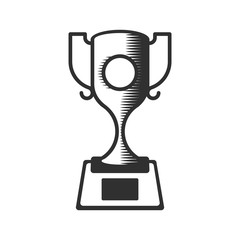 Vector cup winner icon.