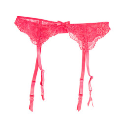 Pink garter isolated