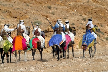 Tunisia,Tamerza, spettacolo folcloristico.