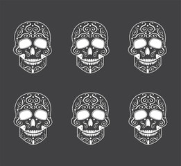 skull background vector