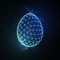 Neon Easter egg sign