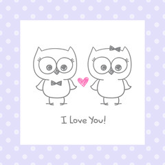 owls in love