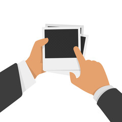 The photo to which points a finger.