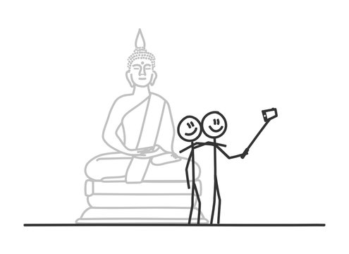 sm selfie machen buddha II