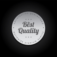 silver badge label theme