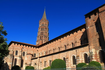 Fototapeta na wymiar Basilique Saint-Sernin de Toulouse, France