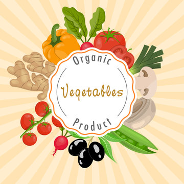 Vector illustration of vegetables