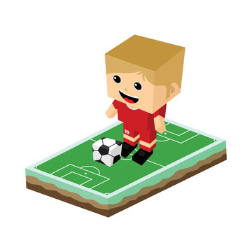 cartoon soccer player