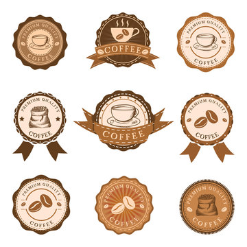 Collection of coffee emblems