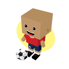 cartoon soccer player