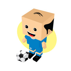 cartoon soccer player