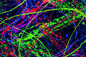 Bunt Neon Splash Muster