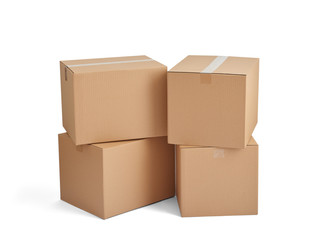 box package delivery cardboard carton stack