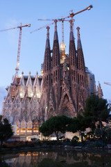 Sagrada Familia at dawn