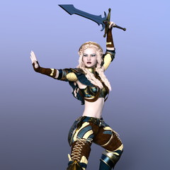 Obraz premium 女性戦士