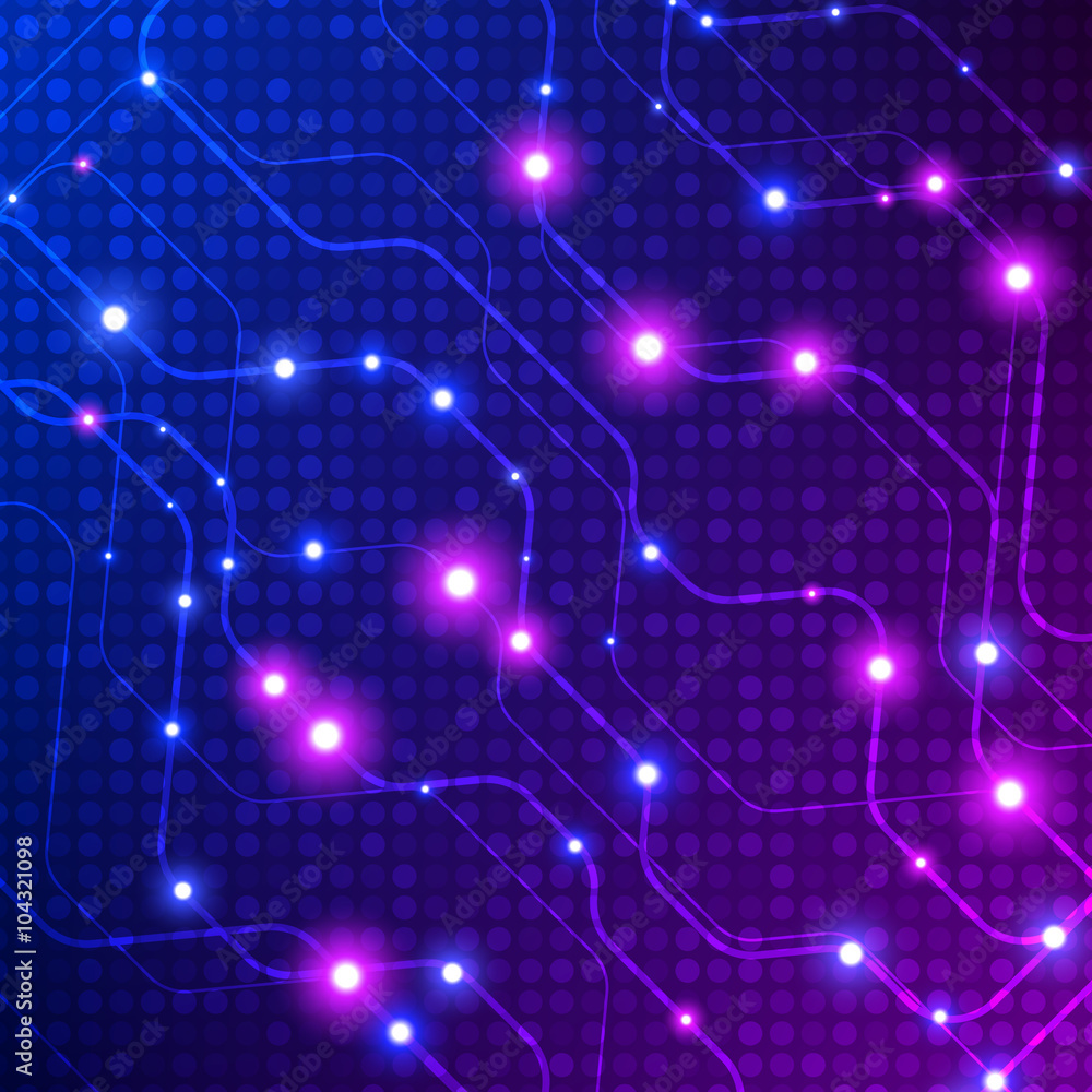 Aufkleber digital background. abstract technology connection background. vector illustration