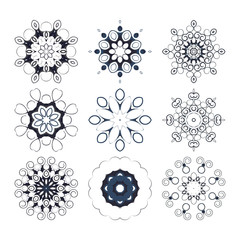 Decorative items to decorate your work. Vector design elements. Vector graphic elements for design.