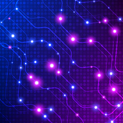 Digital background. Abstract Technology Connection Background. Vector Illustration