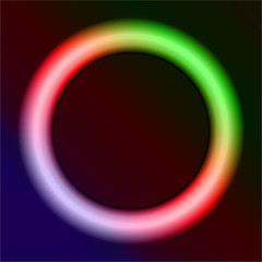neon ring on a dark background