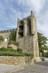 Fototapeta na wymiar Piran Old Town walls, Slovenia.