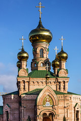 Fototapeta na wymiar Kiev, Ukraine. Goloseevo monastery church