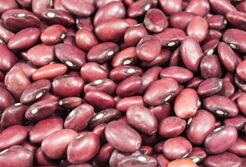 red beans group close up