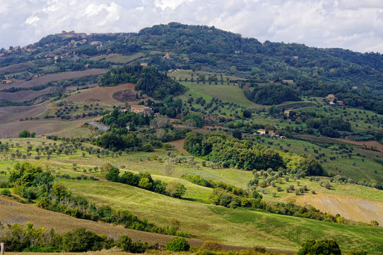Town Voltera, Tuscany, Italy.