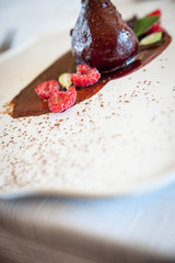 poached pears