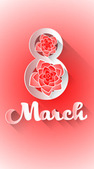 March 8 International Women Day Greeting Card