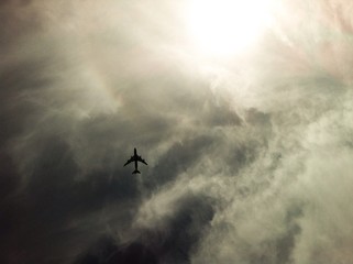 Plane in the sky