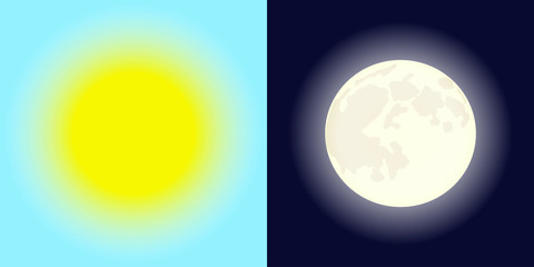 Sun and moon